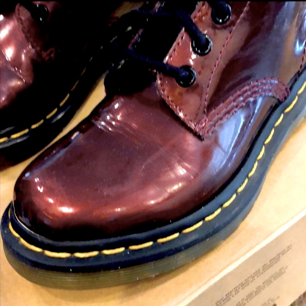 Burgundy Doc Martens. Us size 6.